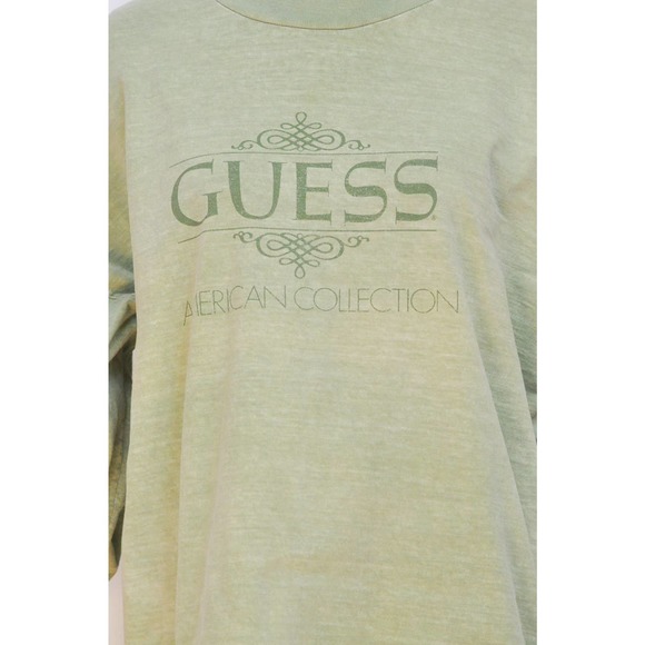 Vintage GUESS American Over sized Cotton Turtle Cowl Neck M-L - Picture 5 of 6